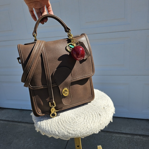 Vintage Coach Station Bag Cross Body Top Handle Purse  5130 - Picture 8 of 10